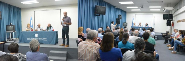 La charla se realizó en el Salón de Videoconferencias del Campus Villa Domínico